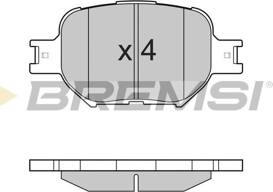 Bremsi BP2963 - Kit de plaquettes de frein, frein à disque cwaw.fr