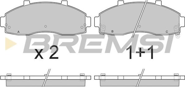 Bremsi BP2901 - Kit de plaquettes de frein, frein à disque cwaw.fr