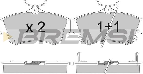 Bremsi BP2908 - Kit de plaquettes de frein, frein à disque cwaw.fr