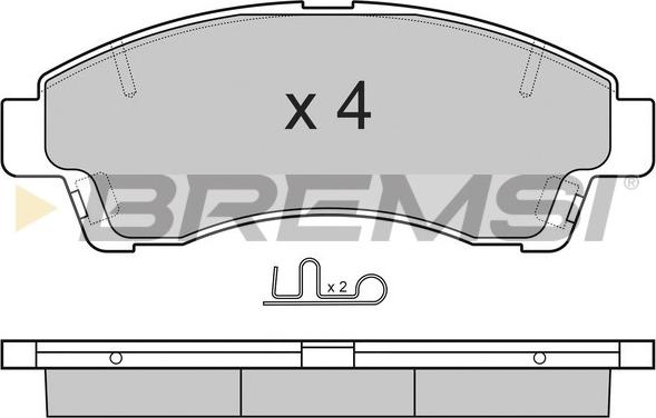 Bremsi BP2903 - Kit de plaquettes de frein, frein à disque cwaw.fr