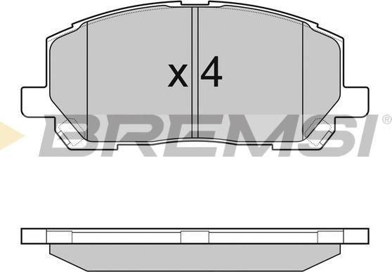 Bremsi BP2989 - Kit de plaquettes de frein, frein à disque cwaw.fr