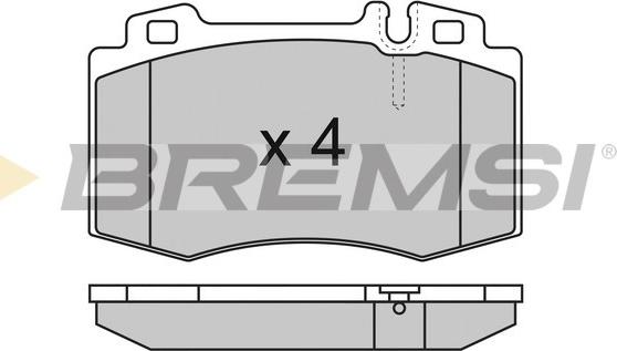 Bremsi BP2986 - Kit de plaquettes de frein, frein à disque cwaw.fr