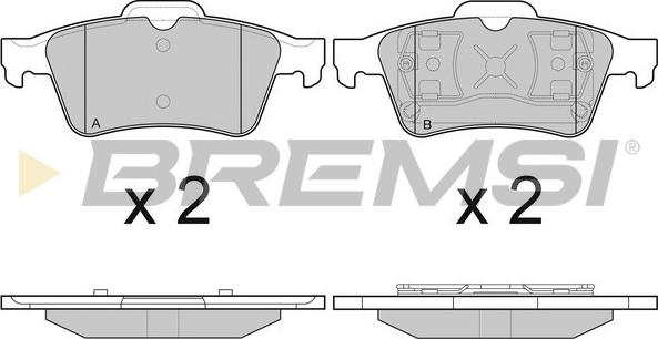 Bremsi BP2980 - Kit de plaquettes de frein, frein à disque cwaw.fr