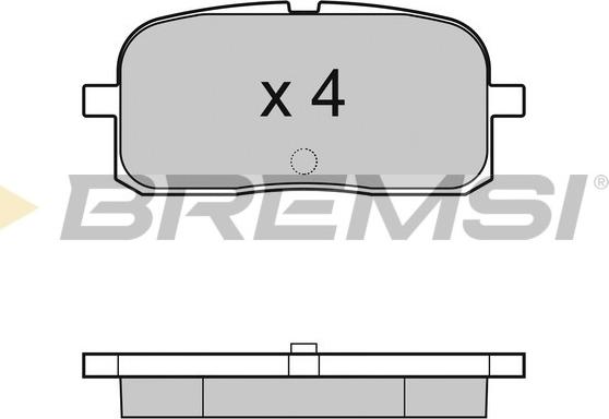 Bremsi BP2988 - Kit de plaquettes de frein, frein à disque cwaw.fr