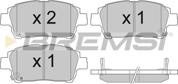 Bremsi BP2931 - Kit de plaquettes de frein, frein à disque cwaw.fr