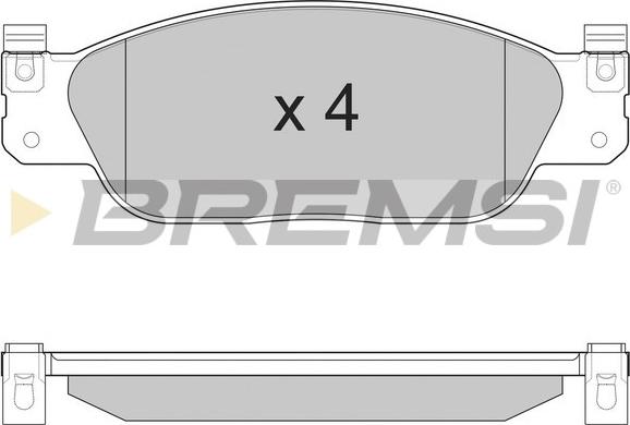 Bremsi BP2933 - Kit de plaquettes de frein, frein à disque cwaw.fr