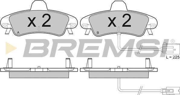 Bremsi BP2932 - Kit de plaquettes de frein, frein à disque cwaw.fr