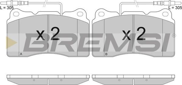 Bremsi BP2924 - Kit de plaquettes de frein, frein à disque cwaw.fr