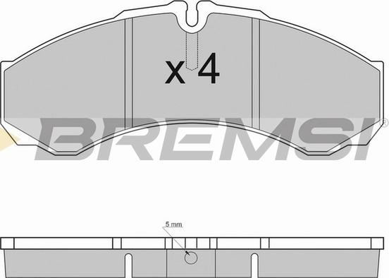 Bremsi BP2925TR - Kit de plaquettes de frein, frein à disque cwaw.fr