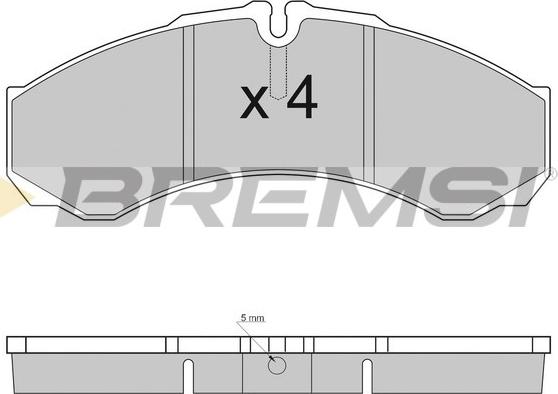 Bremsi BP2925 - Kit de plaquettes de frein, frein à disque cwaw.fr