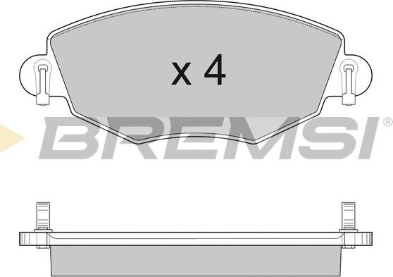 Bremsi BP2926 - Kit de plaquettes de frein, frein à disque cwaw.fr