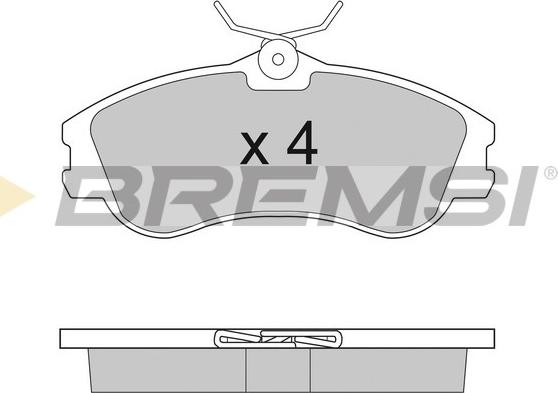 Bremsi BP2921 - Kit de plaquettes de frein, frein à disque cwaw.fr