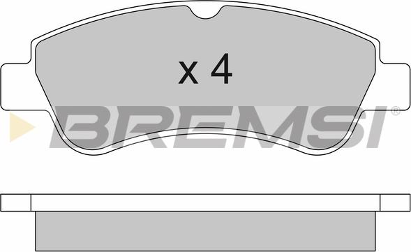 Bremsi BP2928 - Kit de plaquettes de frein, frein à disque cwaw.fr