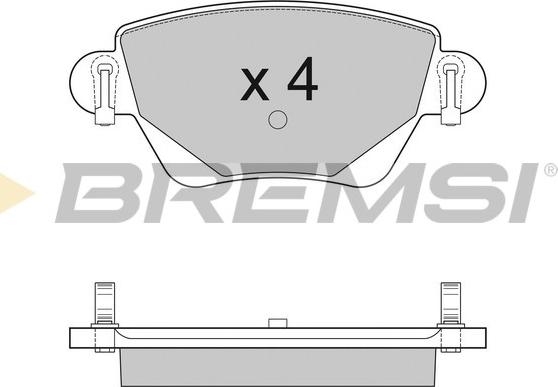 Bremsi BP2927 - Kit de plaquettes de frein, frein à disque cwaw.fr