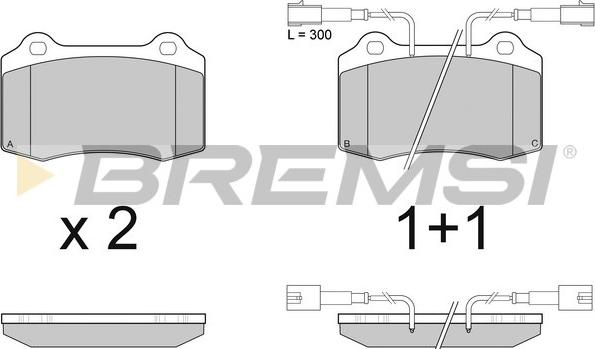 Bremsi BP2979 - Kit de plaquettes de frein, frein à disque cwaw.fr