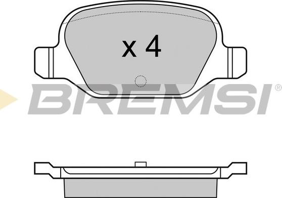 Bremsi BP2974 - Kit de plaquettes de frein, frein à disque cwaw.fr