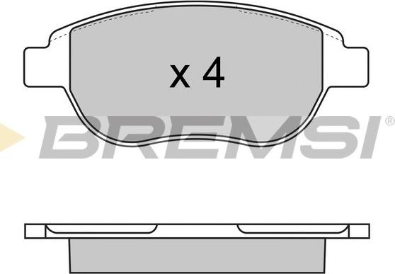 Bremsi BP2972 - Kit de plaquettes de frein, frein à disque cwaw.fr