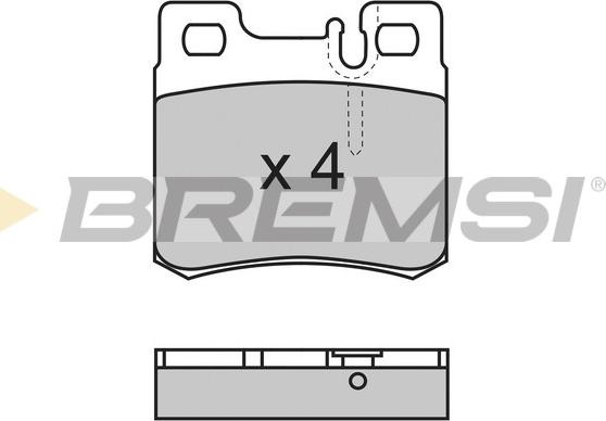 Bremsi BP2495 - Kit de plaquettes de frein, frein à disque cwaw.fr