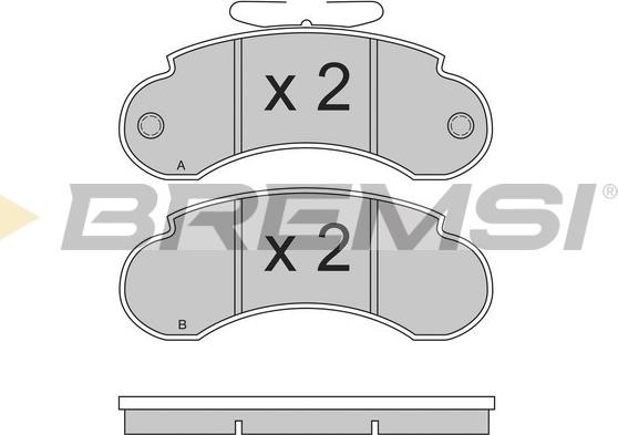 Bremsi BP2490 - Kit de plaquettes de frein, frein à disque cwaw.fr