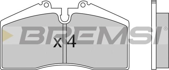 Bremsi BP2449 - Kit de plaquettes de frein, frein à disque cwaw.fr