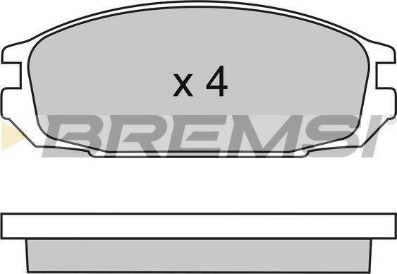 Bremsi BP2445 - Kit de plaquettes de frein, frein à disque cwaw.fr