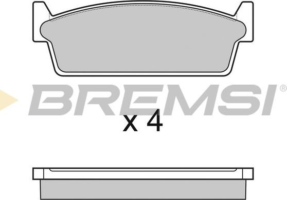 Bremsi BP2440 - Kit de plaquettes de frein, frein à disque cwaw.fr