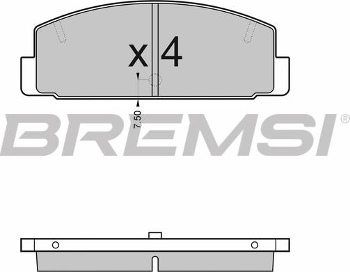 Bremsi BP2448 - Kit de plaquettes de frein, frein à disque cwaw.fr