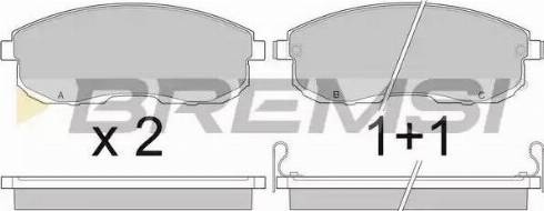 Bremsi BP2443 - Kit de plaquettes de frein, frein à disque cwaw.fr