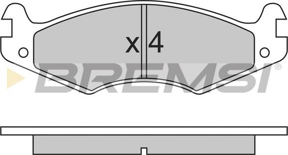 Bremsi BP2459 - Kit de plaquettes de frein, frein à disque cwaw.fr