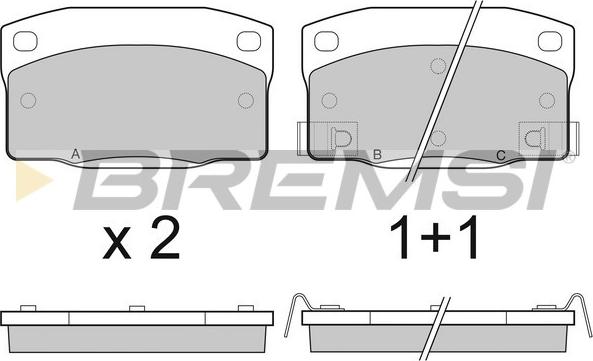 Bremsi BP2450 - Kit de plaquettes de frein, frein à disque cwaw.fr