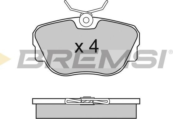 Bremsi BP2451 - Kit de plaquettes de frein, frein à disque cwaw.fr