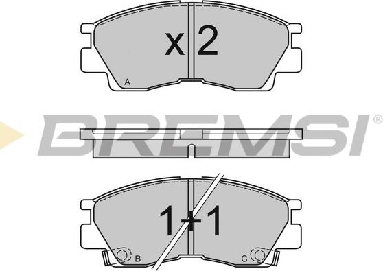 Bremsi BP2453 - Kit de plaquettes de frein, frein à disque cwaw.fr