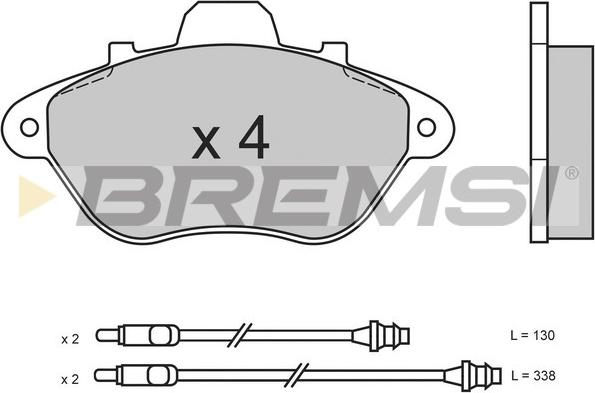 Bremsi BP2465 - Kit de plaquettes de frein, frein à disque cwaw.fr