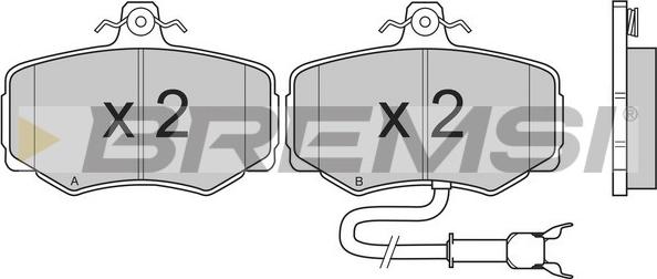 Bremsi BP2466 - Kit de plaquettes de frein, frein à disque cwaw.fr