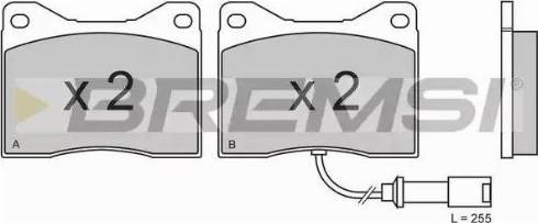 Bremsi BP2460 - Kit de plaquettes de frein, frein à disque cwaw.fr