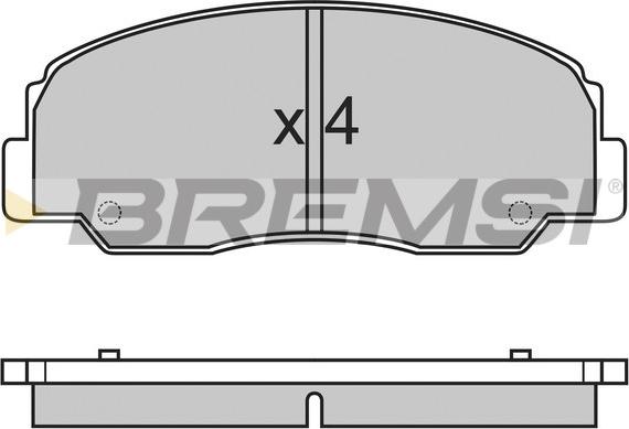 Bremsi BP2461 - Kit de plaquettes de frein, frein à disque cwaw.fr