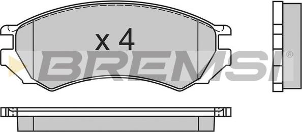 Bremsi BP2468 - Kit de plaquettes de frein, frein à disque cwaw.fr