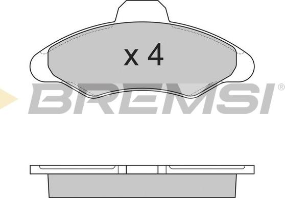 Bremsi BP2462 - Kit de plaquettes de frein, frein à disque cwaw.fr