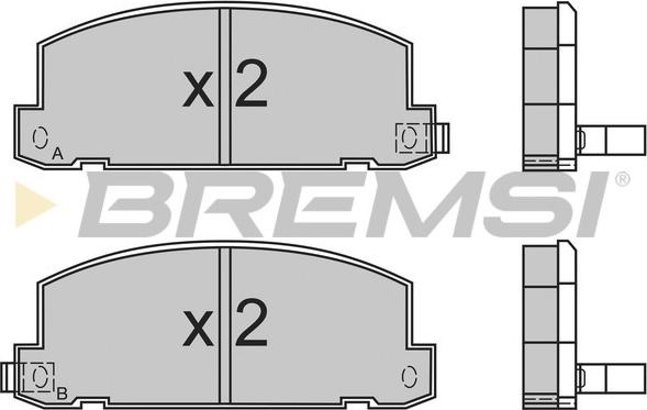 Bremsi BP2400 - Kit de plaquettes de frein, frein à disque cwaw.fr