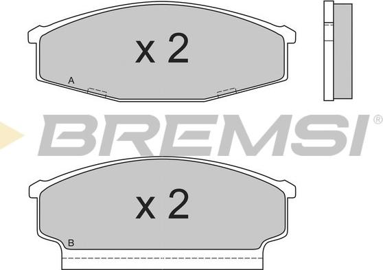 Bremsi BP2408 - Kit de plaquettes de frein, frein à disque cwaw.fr