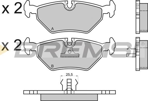 Bremsi BP2415 - Kit de plaquettes de frein, frein à disque cwaw.fr