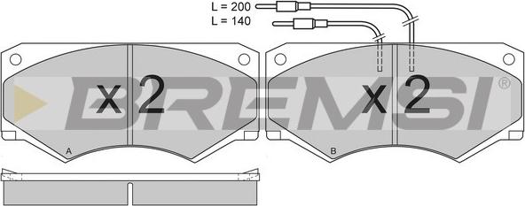 Bremsi BP2416 - Kit de plaquettes de frein, frein à disque cwaw.fr