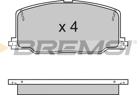 Bremsi BP2411 - Kit de plaquettes de frein, frein à disque cwaw.fr