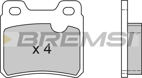 Bremsi BP2418 - Kit de plaquettes de frein, frein à disque cwaw.fr