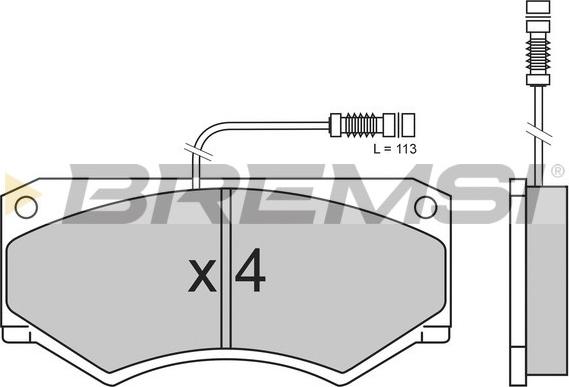 Bremsi BP2486 - Kit de plaquettes de frein, frein à disque cwaw.fr