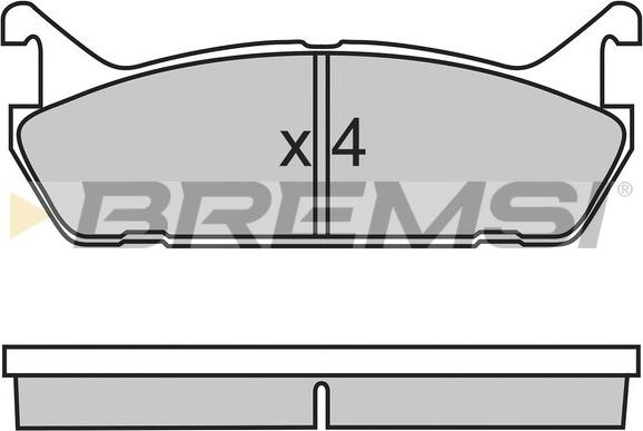 Bremsi BP2488 - Kit de plaquettes de frein, frein à disque cwaw.fr