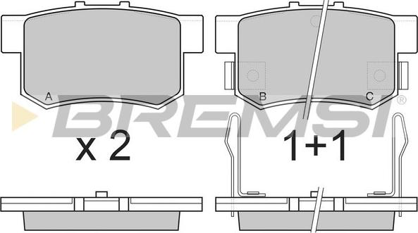 Bremsi BP2483 - Kit de plaquettes de frein, frein à disque cwaw.fr