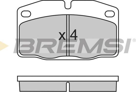 Bremsi BP2487 - Kit de plaquettes de frein, frein à disque cwaw.fr