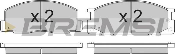 Bremsi BP2435 - Kit de plaquettes de frein, frein à disque cwaw.fr