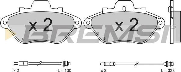 Bremsi BP2430 - Kit de plaquettes de frein, frein à disque cwaw.fr